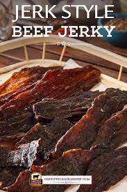 Jerk Style Beef Jerky Beef Jerky Recipes Jerky Recipes Beef Recipes Easy