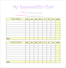 17 chore chart template free sample example format