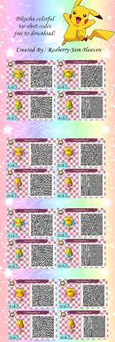 Pikachu Qr Codes Long Coding Qr Codes Animal Crossing Animal Crossing