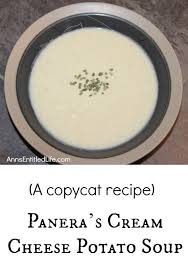 Panera S Cream Cheese Potato Soup Cream Cheese Potatoes Cheese Soup Recipes Potato Soup
