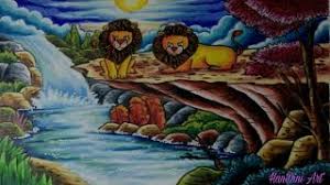 Jangan lupa untuk menyetting kertas ukuran a4, karena semua worksheet baru kami menggunakan satu ukuran kertas saja. Cara Menggambar Singa Si Raja Hutan Lion King Youtube