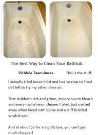 Borax Mule Team Comes To The Rescue Again My House Is Slowly Becoming Chemical Free I Am Using Good Ole Bathtub Cleaner Tub Cleaner Household Cleaning Tips