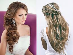 Wear your upper half of hair straight and add some loose curls to the lower half of your hair. Wedding Long Hair Hairstyles For Ladies Novocom Top