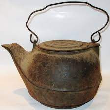 Vintage Cast Iron Teapot 8 Large Antique Coffee Tea Kettle Tea Pots Vintage Tea Kettle Cast Iron Tea Pot