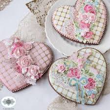 Forget Me Not Dynamic Duos Cookie Stencil Set Elegant Cookies Cookie Stencils Valentine Cookies