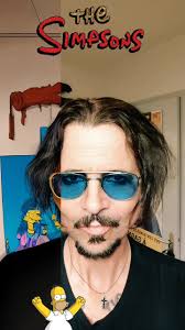 Johnny Depp in the World of the Simpsons!