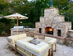 Outdoor kitchen with fireplace pictures. 70 Awesomely Clever Ideas For Outdoor Kitchen Designs