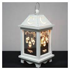 1x 10 led ramadan eid light decorations. Wholesale Led Lights Iron Lantern For Home Eid Mubarak Ramadan Party Decoration White 14 5 29cm From China