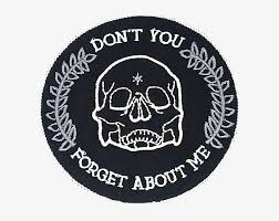 This isn't an aesthetic but black lives matter. Vaporwave Aesthetic Grunge Black Tumblr Skull Words Embroidered Patch Free Transparent Png Download Pngkey
