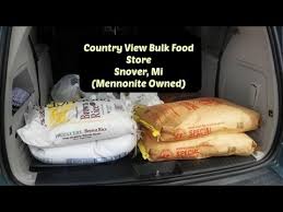 Bulk foods may be priced less compared to packaged foods because they are typically packaged in large generic bulk containers. Country View Bulk Foods Store In Snover Mi Mennonite Owned Youtube