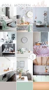 Do you have saw living room with brown and gray, these two colour is two boring colour. Modern Copper Home Decor Inspiration With Grey And Mint