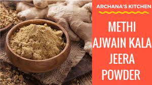 Methi Ajwain Kala Jeera Powder Healthy Recipes By Archana S Kitchen Youtube