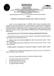 Anunt Organizare Concurs Angajare In Comuna Oniceni Primaria Comunei Oniceni