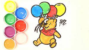 Space coloring pages baby coloring pages animal coloring pages coloring for kids coloring books disney coloring sheets disney princess coloring pages disney drawings cartoon drawings. Draw And Color Let S Learn To Draw And Color Winnie The Pooh With Alexa Video Dailymotion