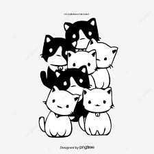 Maybe you would like to learn more about one of these? Gambar Kartun Kucing Hitam Dan Putih Kucing Hitam Dan Putih Putih Png Dan Psd Untuk Muat Turun Percuma