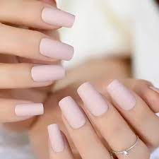 Quickly mix in a small amount of corn starch before the polish dries so it thickens slightly. Soft Pink Purple Matte False Nails Light Lilac Color Frosted Women Fake Nail Square Top Finish Designs Finger Nail Art Tips False Nails Aliexpress