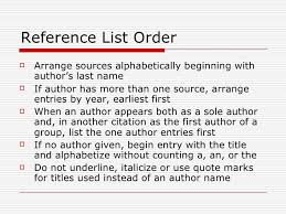 Sort data in alphabetical order. Apa Bibliography Alphabetical Order Apa Reference List