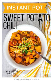 How To Make Vegetarian Sweet Potato Chili In The Instant Pot Pressure Cooker Recipe Sweet Potato Chili Vegetarian Instant Pot Pressure Cooker Sweet Potato Chili