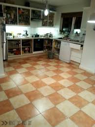 painted tile floor no really! ~ make do