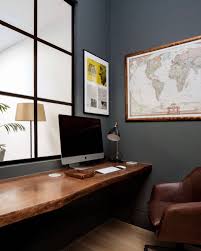 What started as a hobby, turned into a passion, and then blossomed into a career of crafting and creating custom furniture for customers. Iron Home Floating Desk Rods We Love This Office Area We Especially Love That Live Edge Floating Desk Are You Want Home Home Office Setup Home Office Design