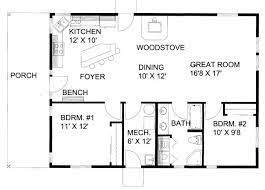 America's best house plans has a large collection of small floor plans and tiny home designs. Cabin Style House Plan 2 Beds 1 Baths 1200 Sq Ft Plan 117 790 House Plans One Story New House Plans How To Plan