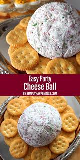 Easy Party Cheese Ball Simply Happenings Cheese Ball Recipes Easy Cheese Ball Cheese Ball Recipes