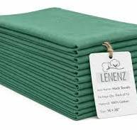 Lenenz Toalhas cirúrgicas super peluches – Pacote com 12 panos de limpeza  verdes 40,6 cm x 66 cm – Toalha Huck 100% algodão sem fiapos, ideal para ...