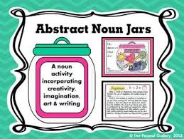 Abstract Noun Jars Art Writing Activity Abstract Nouns Nouns Nouns And Verbs
