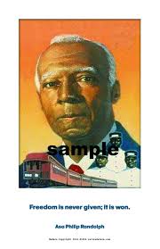African American historical posters. A. Philip Randolph #1356