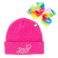 Jojo Pink Bow Beanie Hat Claire S Jojo Siwa Outfits Jojo Bows Jojo Siwa Instagram