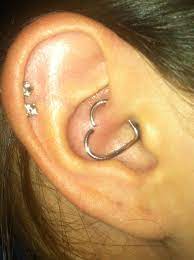 Heart Jewelry In The Daith Piercing Daith Piercing Cute Ear Piercings Ear Piercings