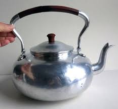 With its' gleaming chrome finish and familiar wide base, our stove top water boiler kettle is as much a conversation piece with guests as it is an. Vintage Aluminum Tea Kettle Made In Germany Watering Can Flower Vase Planter Silver Metal German Tea Kettle Tea Kettle Kettle Vintage Kitchen