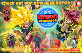 Dragon ball fusion generator 247.8k plays; Dbz Fusion Generator Dbfgenerator Twitter