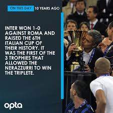 Risultato e gol campionato serie a tim. Optapaolo On Twitter 10 Onthisday In 2010 Inter Won 1 0 Against Roma And Raised The 6th Italian Cup Of Their History It Was The First Of The 3 Trophies That Allowed