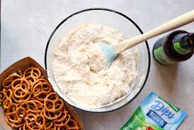 Add beer, a little at a time. Beer Dip Family Fresh Meals