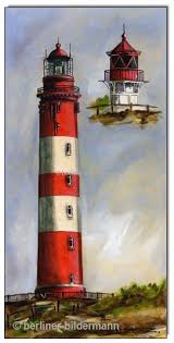 Amrumer Leuchtturm Acryl Auf Leinwand 30 60 Cm 11 8 X 23 6 Lighthouse Photos Lighthouse Art Sea Design