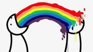 To any of you who draw me picture of a rainbow throwing up a rainbow of colors: Throw Up Rainbow Youtube