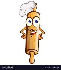 Chef Rolling Pin Character Cartoon Isolated On White Background Download A Free Preview Or High Quality Adobe I Cartoon Butterfly Cartoons Vector Snoopy Dance