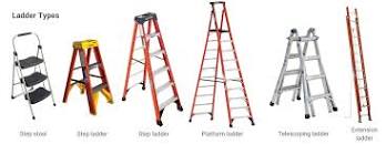 Image result for what are the different types of ladders