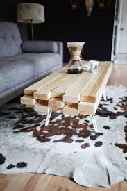 This modern oval diy coffee table on metal hairpin legs is a really fantastic idea to build your own table at home. 15 Beautiful Cheap Diy Coffee Table Ideas