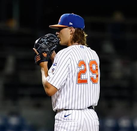 Dillon Stiltner pitched a third of an inning for the SL Mets and had a photo finish foot race to first in the loss to the Lakeland Flying Tigers in game two
