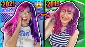 RECREATING MY LOOK AT 16 I went back to colored hair! - Lulu99 - YouTube