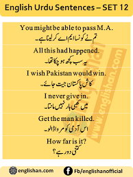 English Sentences Of Daily Use With Urdu With Pdf Set 12 English Phrases Sentences English Vocabulary Words English Phrases