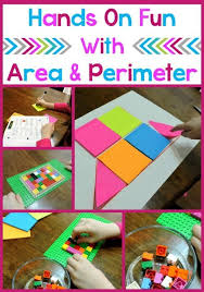 Area And Perimeter Hands On Lesson Ideas That Are Fun Grade School Giggles Area And Perimeter Math Activities Area Lesson