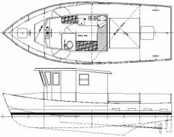 The hull weighs a mere 30 lbs. 30ft Steel Hard Chine Fishing Or Work Boat