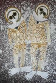 Wandjina Images Aboriginal Rain God Or Cloud Spirits Who Control Lightning And Rain From Their Images In Aboriginal Cave P Petroglyphs Art Art Cave Paintings