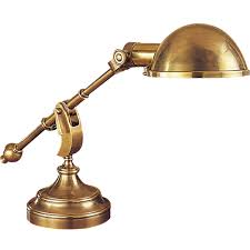 These neat bedroom table lamps stand at almost 14 inches tall, a big statement for any space. Accessories Appealing Brass Table Lamp For Bedroom Decoration With Small Brass Halogen Swing Arm Desk Lamps And Round Brass Lamp Shade For Table Lamp Charming Table Lamp Furniture Using Swing Arm Desk