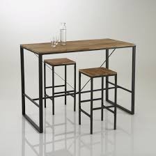 Set Of 2 Hiba Tall Square Bar Stools Bar Table High Dining Table High Top Tables