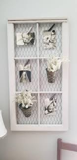 Timeyard farmhouse wall decor window frame, wood window pane with arrows decor, fake window rustic wall art for entryways, living room, dining room, bedroom, 11x15.8 inches, rustic white, 2set. Farmhouse Window Farmhouse Chicken Wire Window Chicken Wire Etsy Old Window Frames Old Window Projects Diy Farmhouse Decor