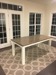 6 Farmhouse Table Classic Grey Stain White Dove Paint Grey And White Farmhouse Table Farmhouse Dining Table Farmhouse Dining White Farmhouse Table